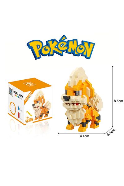 ThreeMB Toys بوكيمون 2جزء كتلة اللغز Growlithe