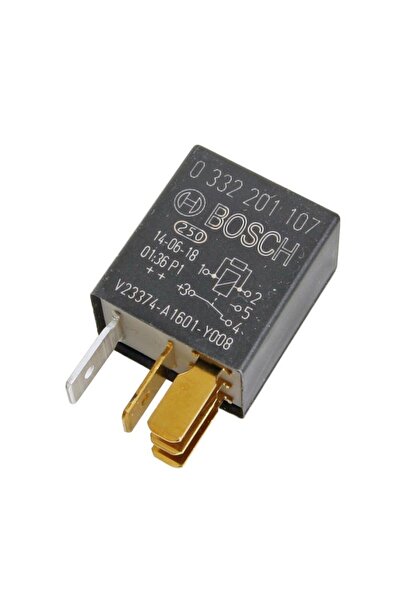 Bosch 12V 10/30A Dirençli Çift Platin Mikro Röle 5 Fiş Bosch 0332201107