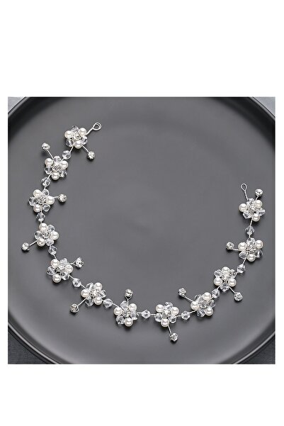 BBA TULLE STORE gelin tacı,kına tacı,nişan tacı gelin saç aksesuarı,çiçekli g...