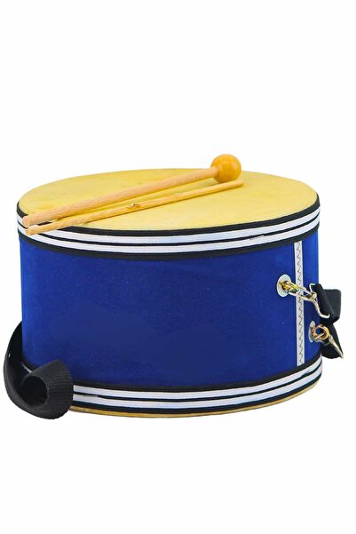 brtticaret Deri davul 22 cm mavi oyuncak deri davul anaokulların tercihi