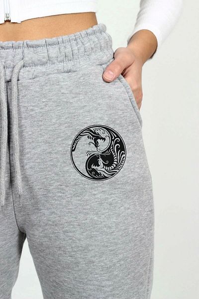 Jedan First ying yang unisex Basic φούτερ