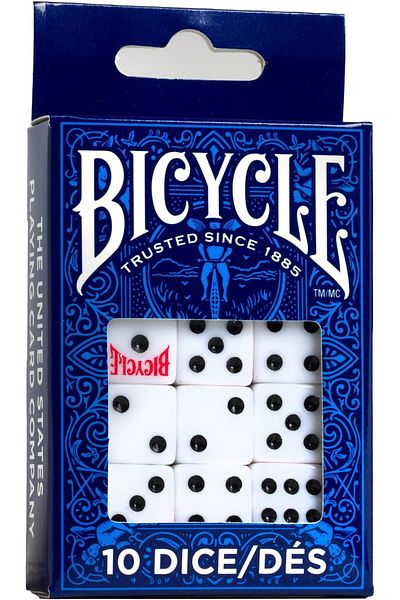 Bicycle Game Dices in Package of 10