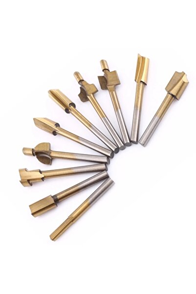 Toolings FREZE UÇ TAKIMI 10 LU SET GRAVÜR ALETLERİ İÇİN