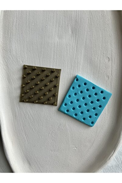 Volala Polka Dot Patterned Polymer Clay / Ceramic / Cookie Seal