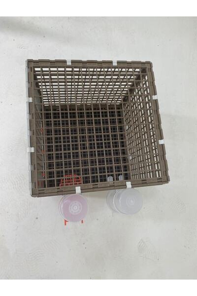 Leganest 42cmX42cmX42cm Kuş kafesi-Civciv-Yarka-Tavuk-Kafesi AHŞAP PLASTİKTİR YP40EKOA