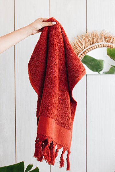 CottonTherapy Rib 50x90 cm 2'li Banyo Mutfak El Yüz Havlu Seti Premium %100 Pamuk