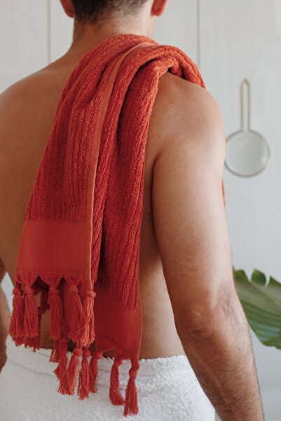 CottonTherapy Rib 50x90 cm 2'li Banyo Mutfak El Yüz Havlu Seti Premium %100 Pamuk