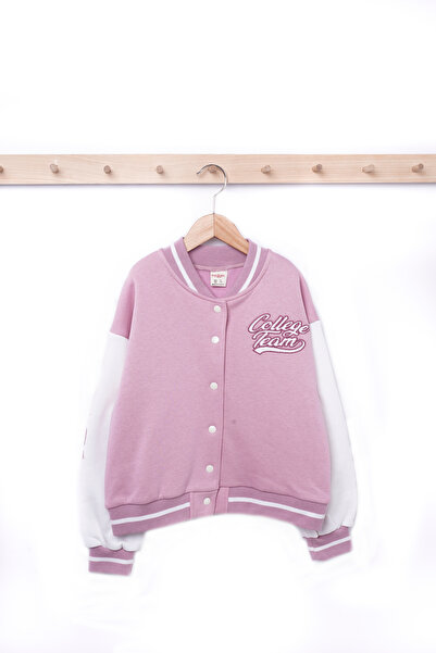 Rise Raba Kız Çocuk Kolej Ceket Sırt Nakışlı 9-12 Yaş