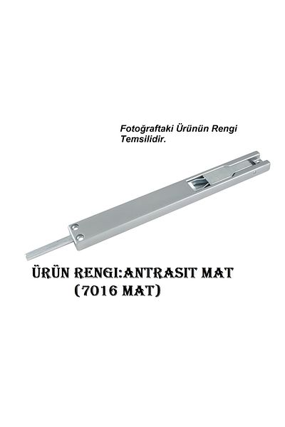 Ünal Șurub Savio din aluminiu lung - Antracit MAT (Șurub ușă-șurub italian)