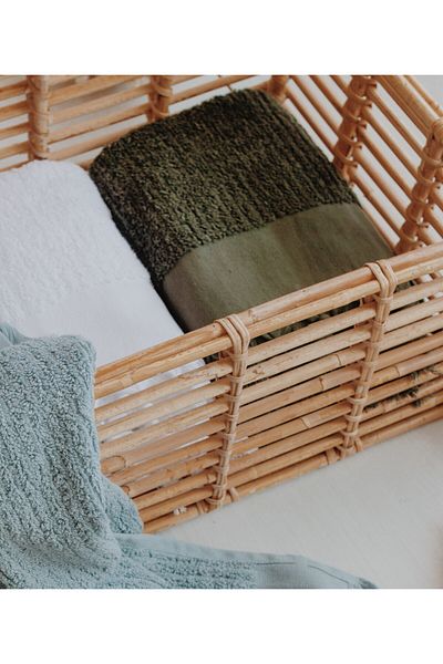 CottonTherapy Rib 50x90 cm 2 Πετσέτες Μπάνιου Κουζίνας Χεριών Προσώπου Premium 100% Βαμβάκι