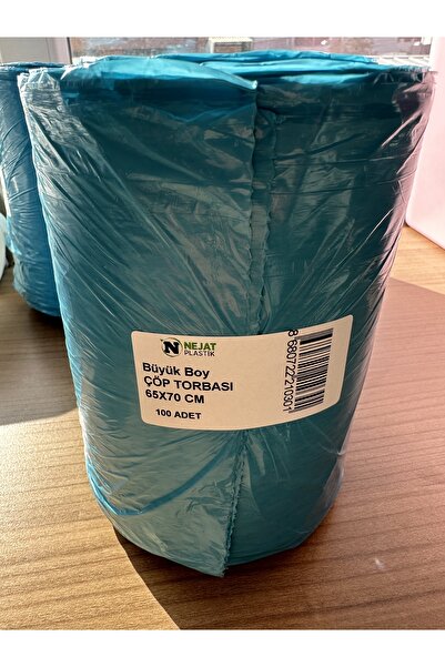 Nejat Plastik Büyük Boy Çöp Torbası 65x80 cm 100 Adet