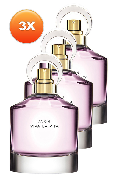 AVON Viva La Vita Kadın Parfüm Edp 50 Ml. Üçlü Set