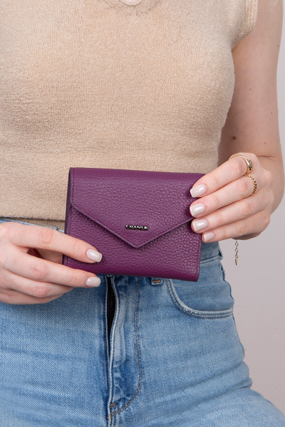 Grande L2785 Genuine Real Leather Small Size Women's Portfolio Wallet