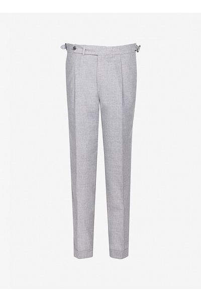 BROOKS BROTHERS Normal Waist Double Legs Standard Gray Men's Pants Bbfw23Mpt011