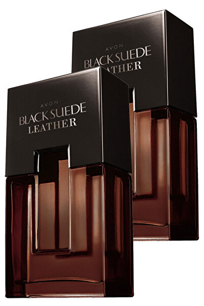 AVON Black Suede Leather Erkek Parfüm Edt 75 ml 2'li Set 5050000104371