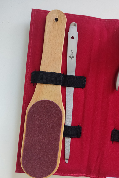 Cesa Çantalı Profesyonel Paslanmaz Çelik Manikür Pedikür Seti 6 Parça