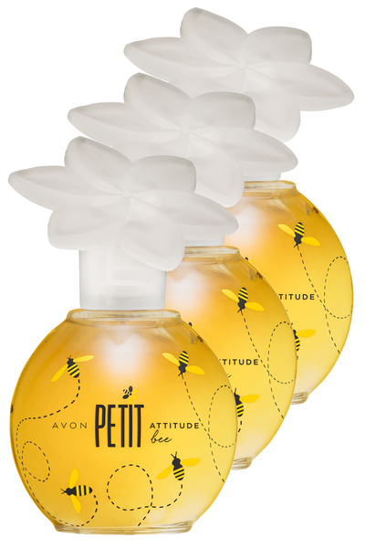 AVON Petit Attitude Bee Kadın Parfüm Edt 30 Ml. Üçlü Set