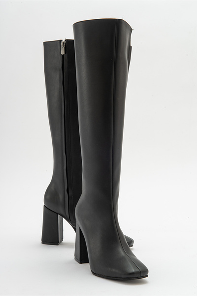 Niloshka DOLVEN Black Leather Zippered Women's Boots