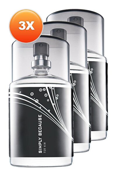 AVON Simply Because Erkek Parfüm Edt 50 Ml. Üçlü Set