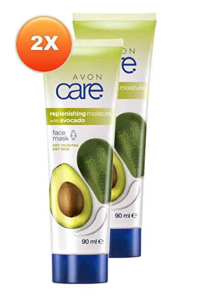 AVON Care Kuru Ciltler Için Avokado Özlü Yüz Maskesi 90 Ml. Ikili Set