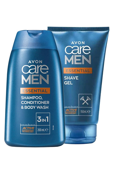 AVON Care Men Essential Tıraş Jeli Ve 3’ü 1 Arada Sampuan, Bakım Kremi Ve Duş...