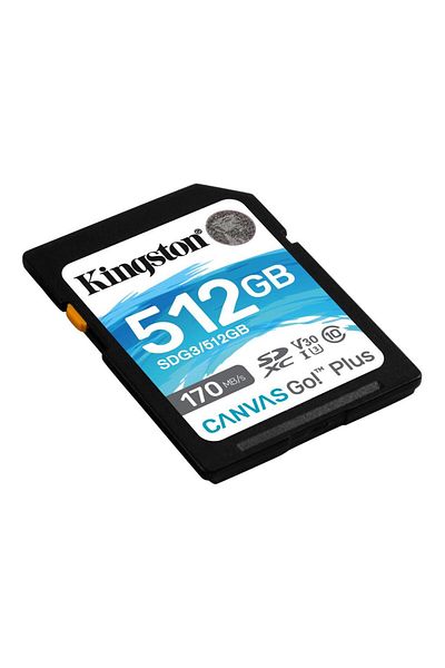 Kingston بطاقة ذاكرة Canvas Go Plus Sdg3/512 Gb Sd