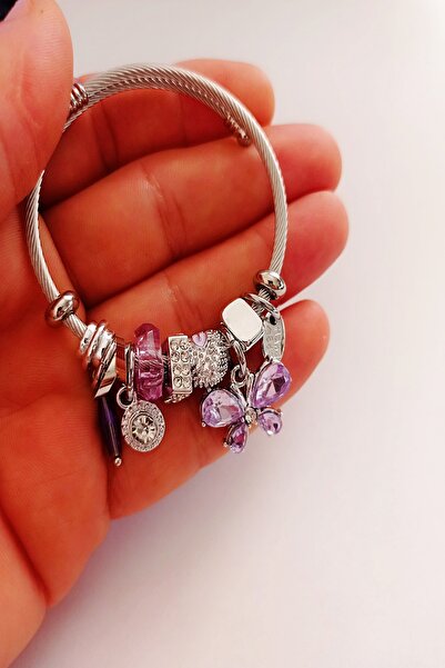 Satış Diyarı الفولاذ المقاوم للصدأ الفراشة سحر سوار