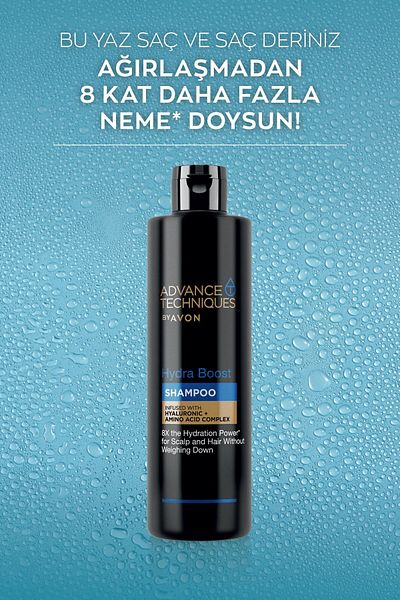 AVON Hydra Boost Moisturizing Shampoo - 400 Ml Advanced Techniques
