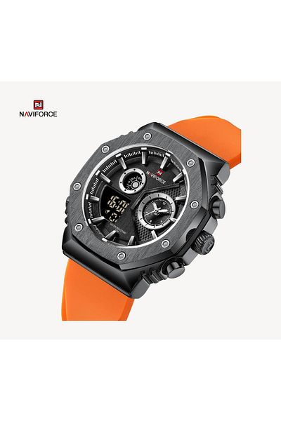 Naviforce New Model Digital Analog Alarm Illuminated Sports Wristwatch