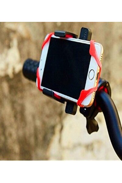 Fashion Base Lastik Destekli Standlı Bisiklet Telefon Tutucu