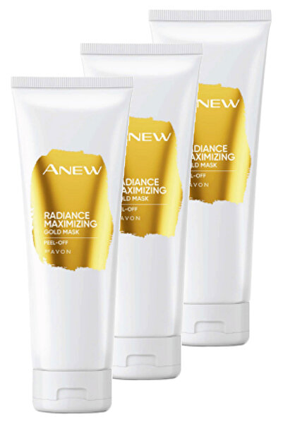 AVON Anew Radiance Maximising Gold Yüz Maskesi 75 Ml. Üçlü Set