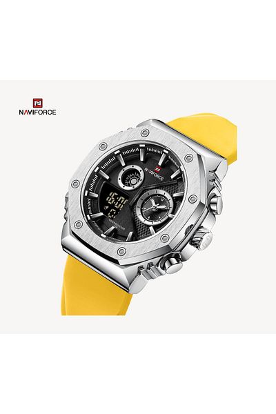 Naviforce New Model Digital Analog Alarm Illuminated Sports Wristwatch