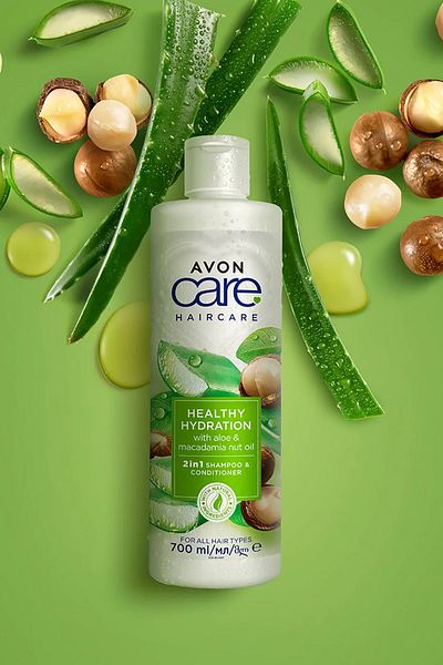 AVON 700 Ml Aloe Vera and Macadamia Nut Oil Shampoo and Conditioner