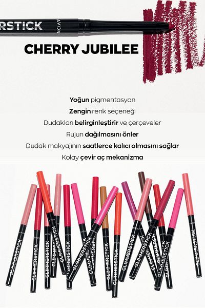 AVON Glimmerstick Dudak Kalemi Chery Jubilee
