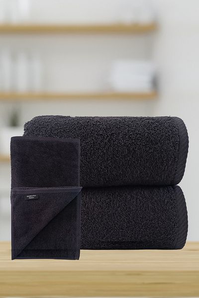 denizlicotton Non-Dyeing Cotton Towels Special for Hairdressers 2 Pieces 50x90 Cm