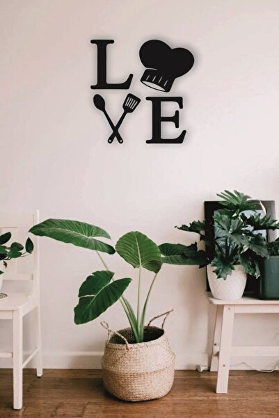 MODAT Love Lazer Kesim Ahşap Duvar Dekoru