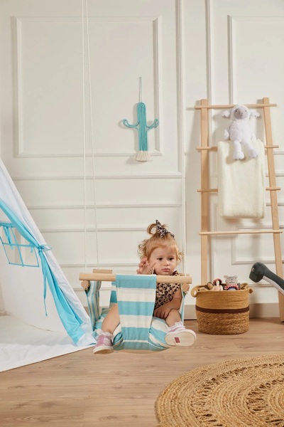 scoco Ahşap Bebek Bahçe Salıncağı