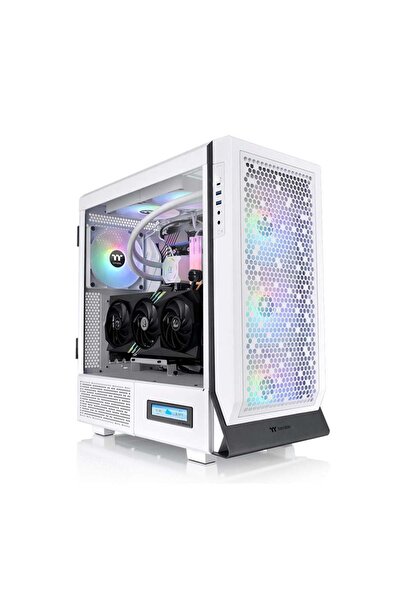 THERMALTAKE Ceres 500 TG ARGB 4x140mm Fanlı Beyaz MidT ATX Kasa