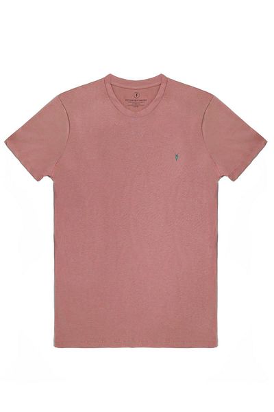 COMBİNE MİCHAİL Tricou cu mânecă scurtă pentru bărbați, pudră, 100% bumbac