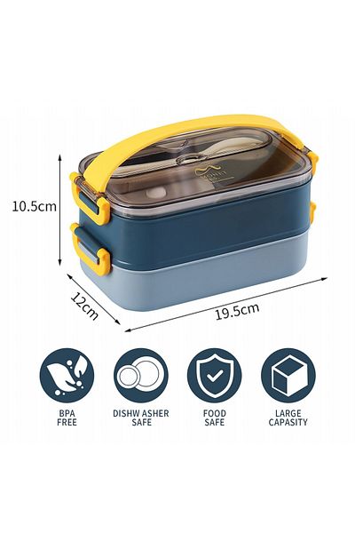 Vagonlife 1500 ml Petrol Stainless Steel Lunch Box - Lunch Box
