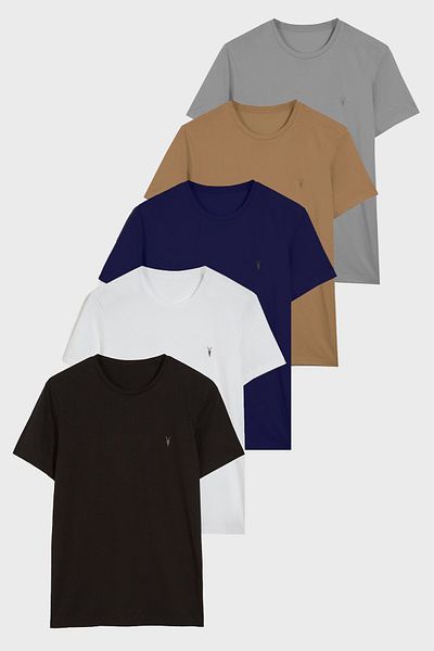 COMBİNE MİCHAİL Βασικό πακέτο 5 τεμαχίων - T-shirt Standard Fit 1000