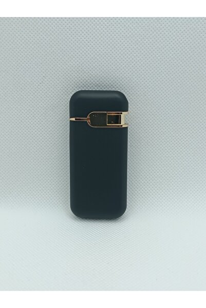 Ascellus Siyah Altın Detaylı Manyetolu Rüzgar Çakmağı