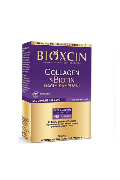 Bioxcin 300 مل شامبو كولاجين بيوتين مضاد لتساقط الشعر