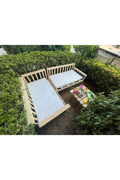 tarımarwoodhome Tokyo ahşap L şekil bahçe oturma takımı