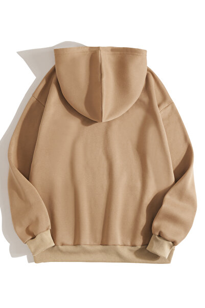 Adrift Унісекс жіночий/чоловічий світшот з прямим кроєм, кишенями та капюшоном спереду