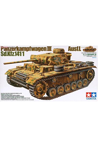 TAMIYA 1/35 German Sd.kfz.141/1 Panzerkampfwagen III Ausf.L Plastik Tank Make...