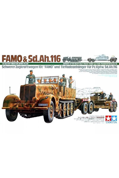TAMIYA 1/35 German Sd.Ah.116 Famo Tank Transporter Plastik Askeri Araç Maket ...