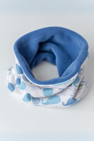 Mama Yoyo Baby&Kids Guler pentru gât din lână pentru copii - balenă / verde - compatibil până la 5 ani