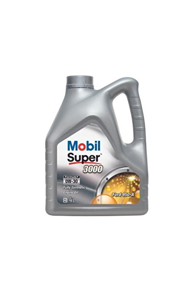 Mobil Super 3000 Formula F 0W-30 Tam Sentetik Motor Yağı - 4 Lt.