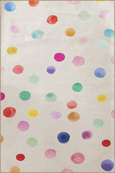 Rugs Modern Halı Covor decorativ modern cu model în formă de cerc cu puncte m...